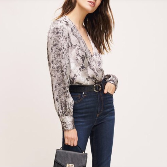 Snakeskin print Dynamite bodysuit - Picture 4 of 7